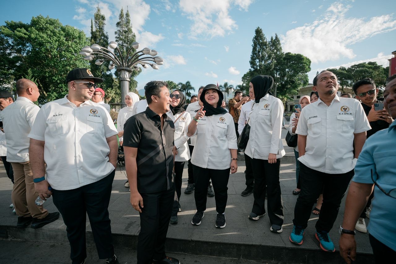 Keunikan Angka Empat di Jam Gadang Jadi Obrolan Hangat Wagub Vasko dan Titiek Soeharto