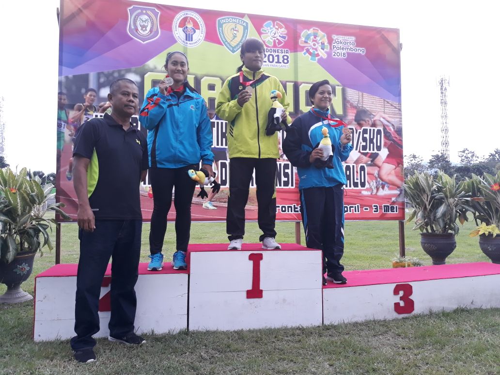 SUMBAR RAIH 2 EMAS 1 PERAK DI AJANG KEJURNAS ATLETIK 2018
