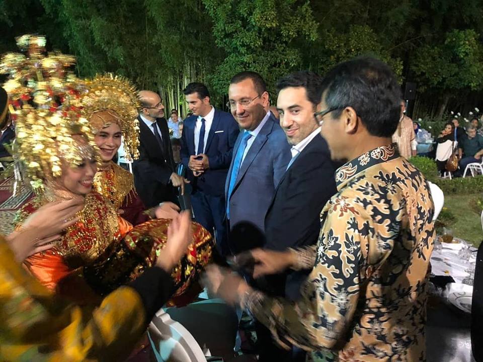 Jamuan makan malam oleh pemerintah Fes, Maroko dengan penampilan kesenian Sumatera Barat.