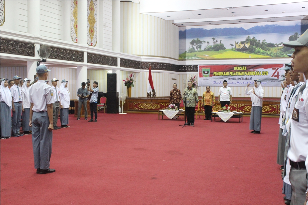 WAGUB SUMBAR BUKA PEMUSATAN LATIHAN CALON PASKIBRAKA 2019