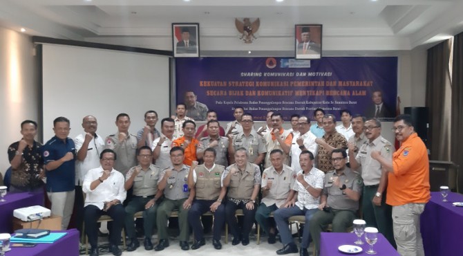 Tingkatkan Motivasi dalam menanggulangi Bencana, BPBD Provinsi Sumbar  undang Pakar Komunikasi