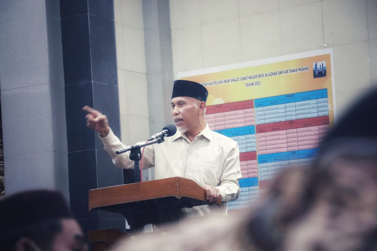 Safari Ramadhan di Padang, Gubernur Mahyeldi Beri Tausiyah di Masjid Al-Azhar UNP