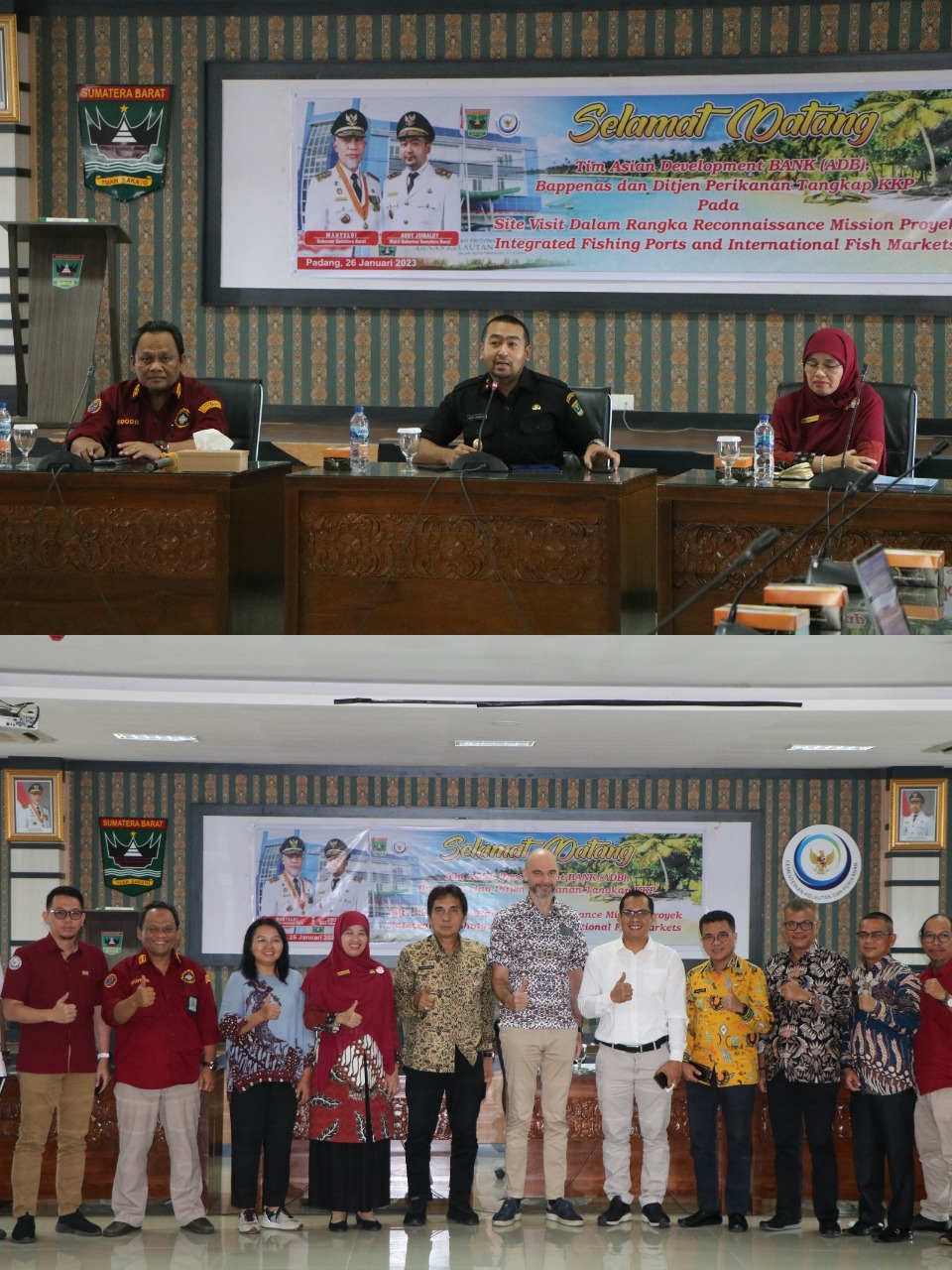 Wagub Sumbar Menerima  Site Visit Team Asian Development Bank