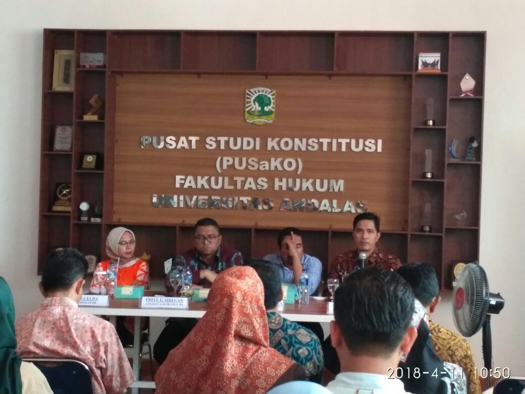 Bawaslu Sumbar Gelar Diskusi Pemilu Pemberantasan Politik Uang 