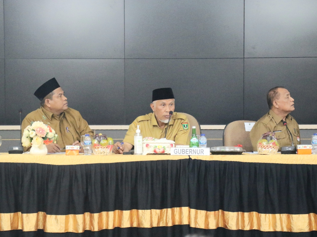 Pimpin Rapat Tol, Gubernur Sumbar Minta Segera Tuntaskan Pembebasan 571 Bidang Lahan