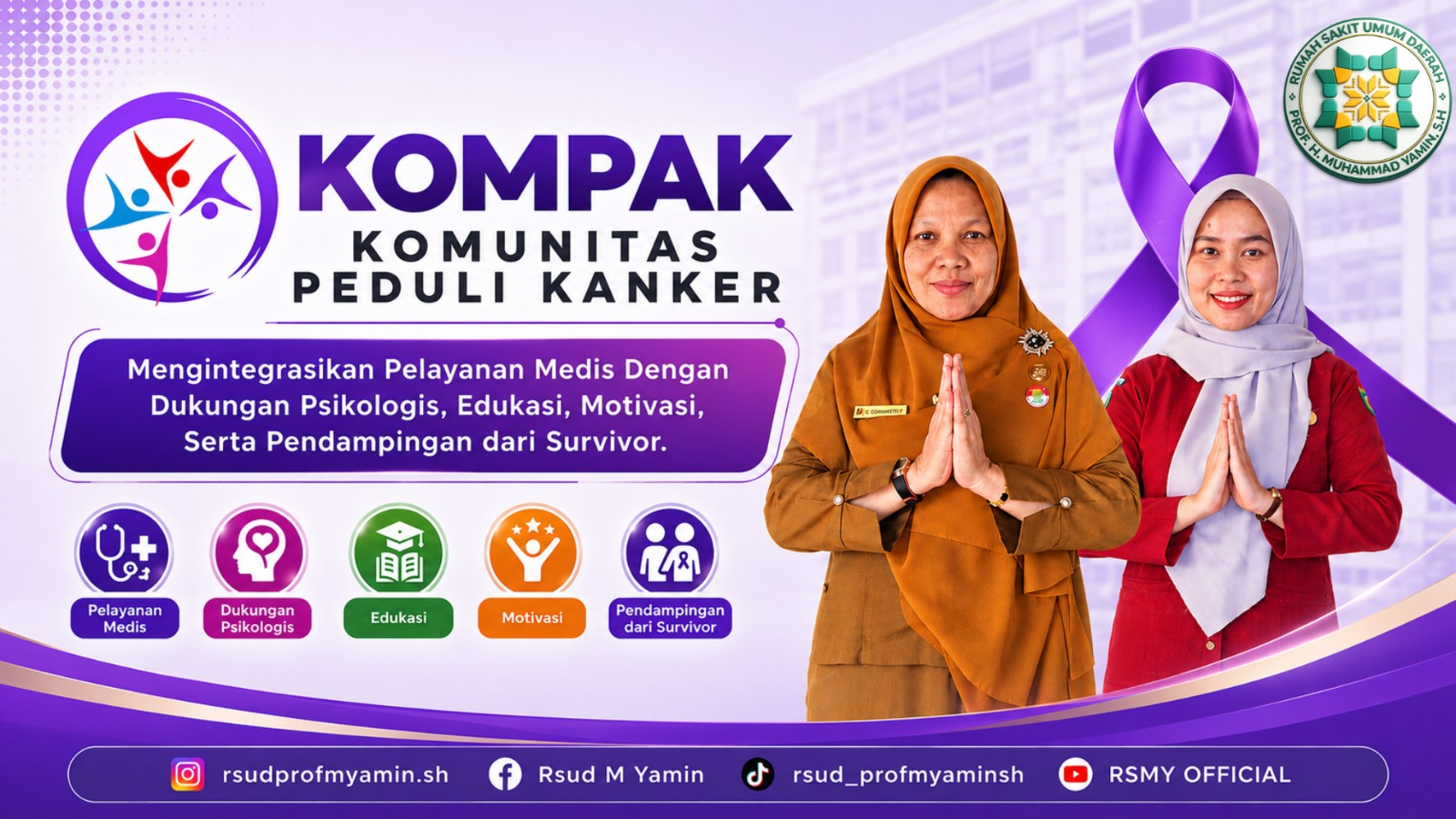 KOMPAK Hadirkan Pendampingan Terintegrasi bagi Pasien Kanker di RSUD Prof. H. Muhammad Yamin SH Pariaman