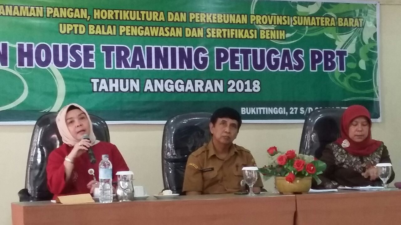IN HOUSE TRAINING PENGAWAS BENIH TANAMAN