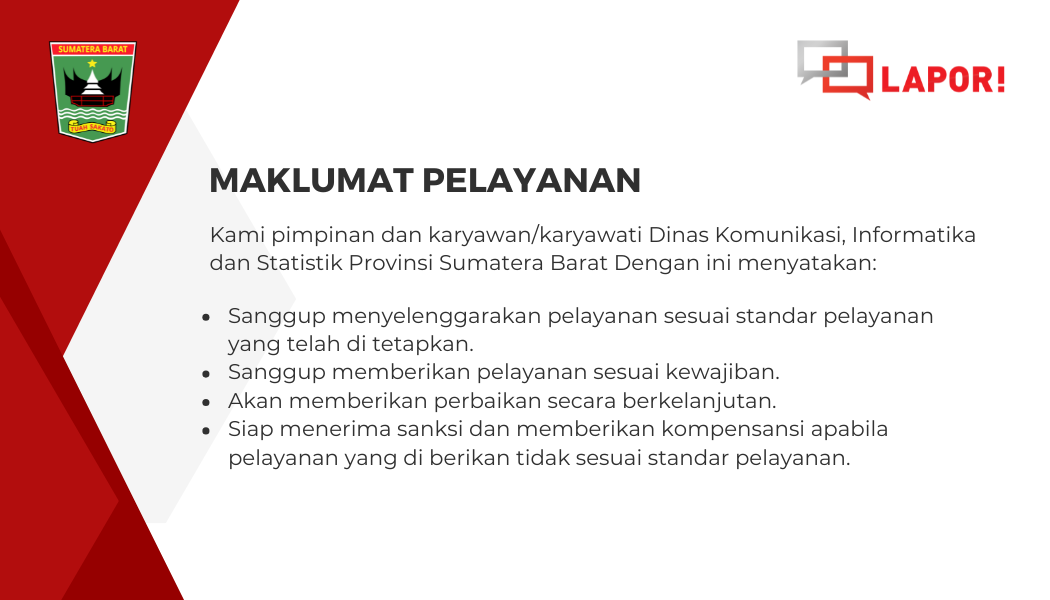 Maklumat Pengelolaan Pengaduan Pelayanan Publik