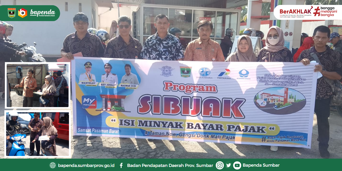 Giat Sosialisasi PROGRAM SIBIJAK "Isi Minyak Bayia Pajak" di Pasaman Barat