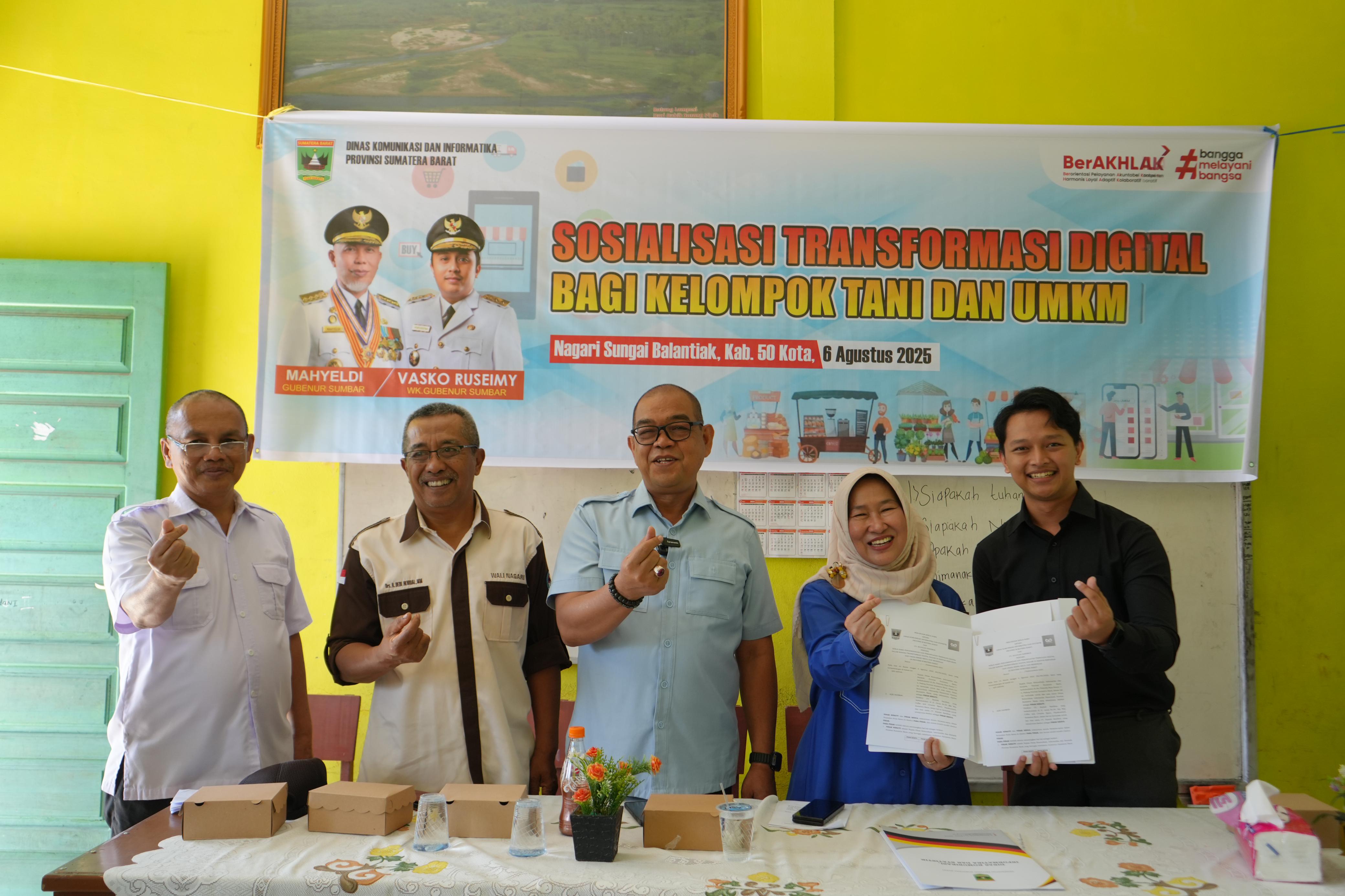 Dari Sungai Balantiak, Pemprov Sumbar Mulai Perkuat Ekonomi Digital Nagari