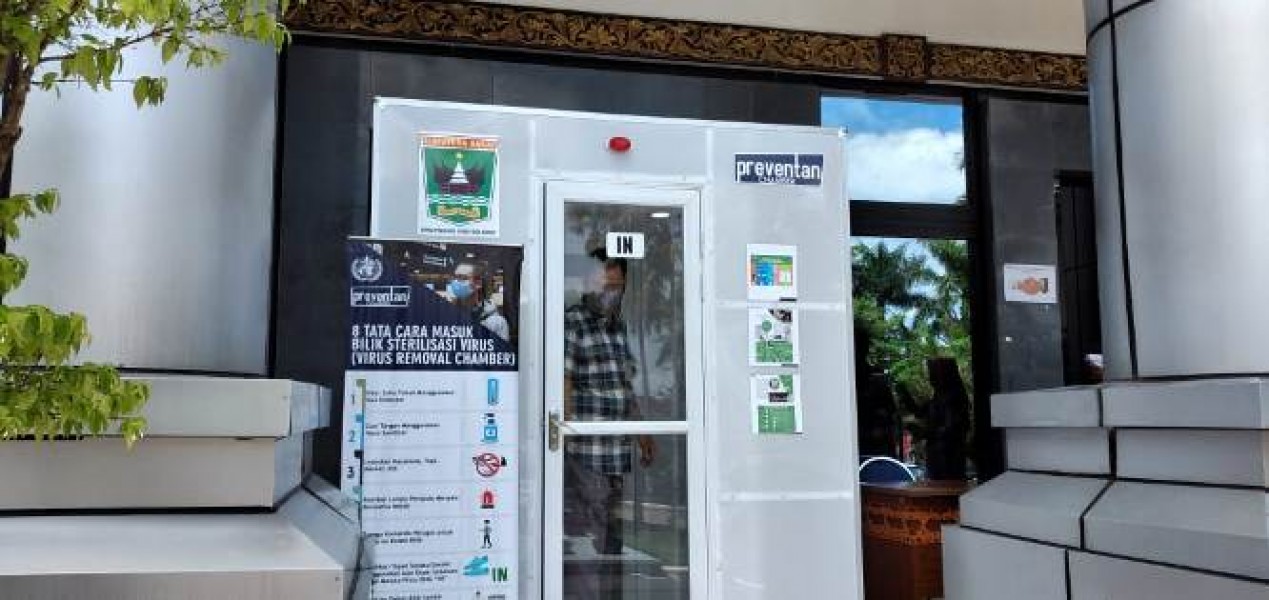 Gedung DPRD Dipasang Bilik Antiseptik, Setiap Orang Wajib Pakai Masker