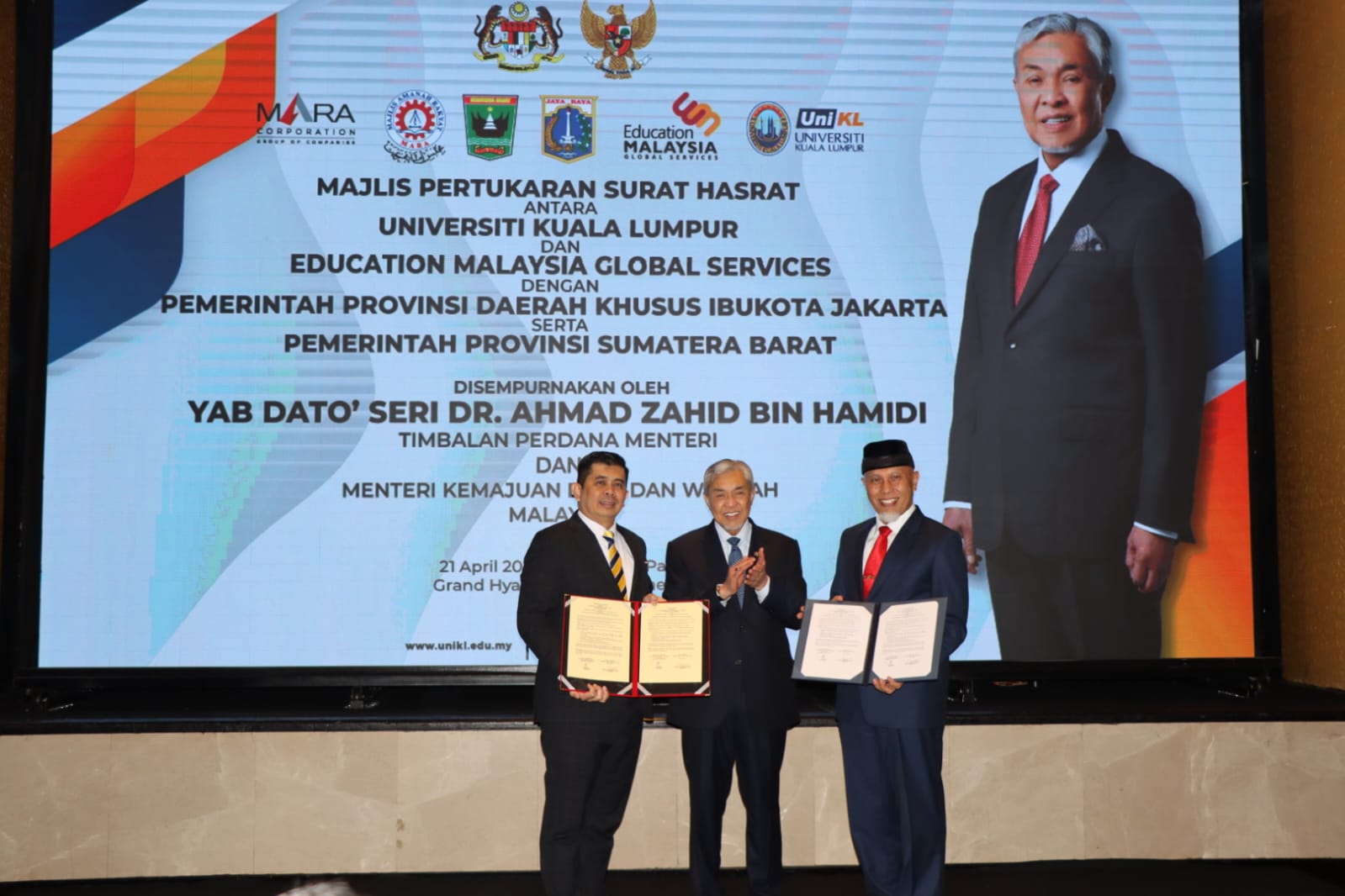 Pemprov Sumbar Teken Letter of Intent dengan UniKL dan EMGS
