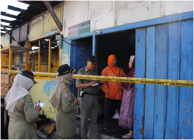 Kebakaran di Kabupaten Tanah Datar dan Kota Padang