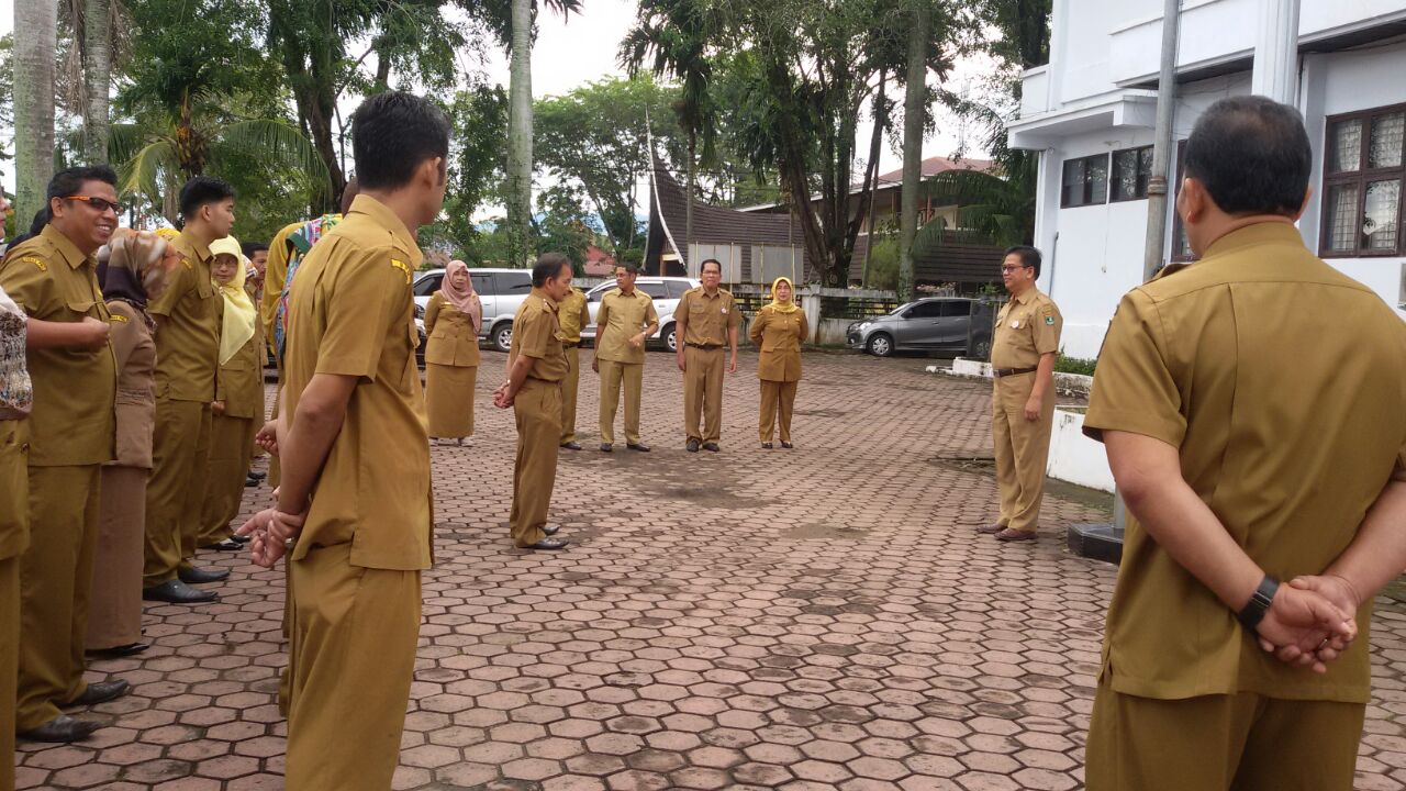 Apel Perdana Pasca Libur Lebaran di DPMD Prov. Sumbar
