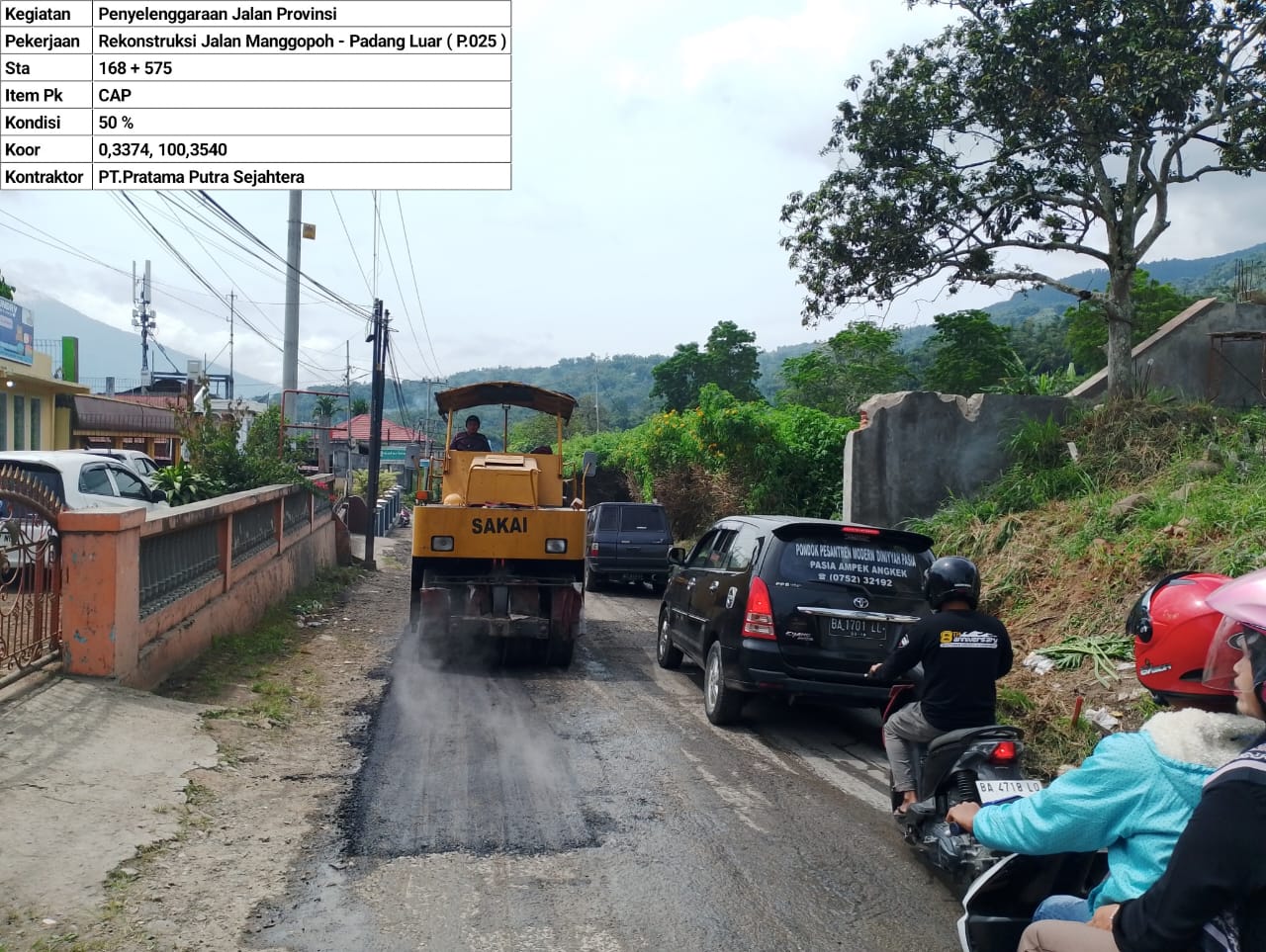 Pemprov Sumbar Kebut Perbaikan Ruas Jalan Provinsi Jelang Libur Lebaran