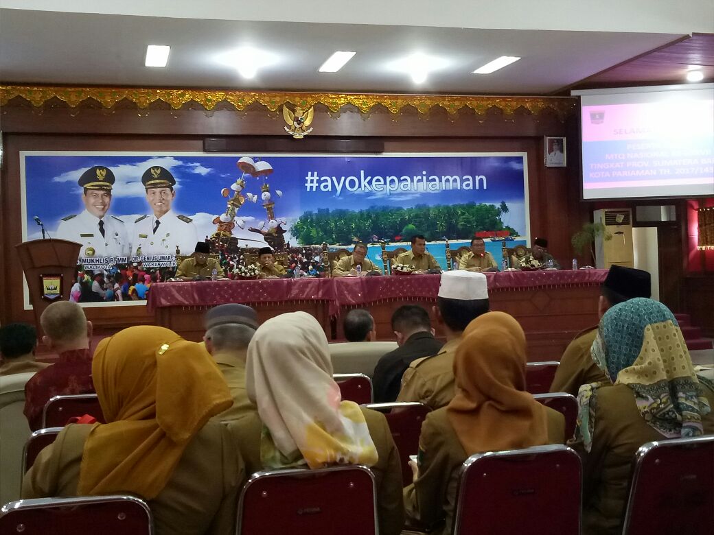 Wagub Nasrul Abit : Kita laksanakan MTQ Dengan Nilai nilai Islam yang baik