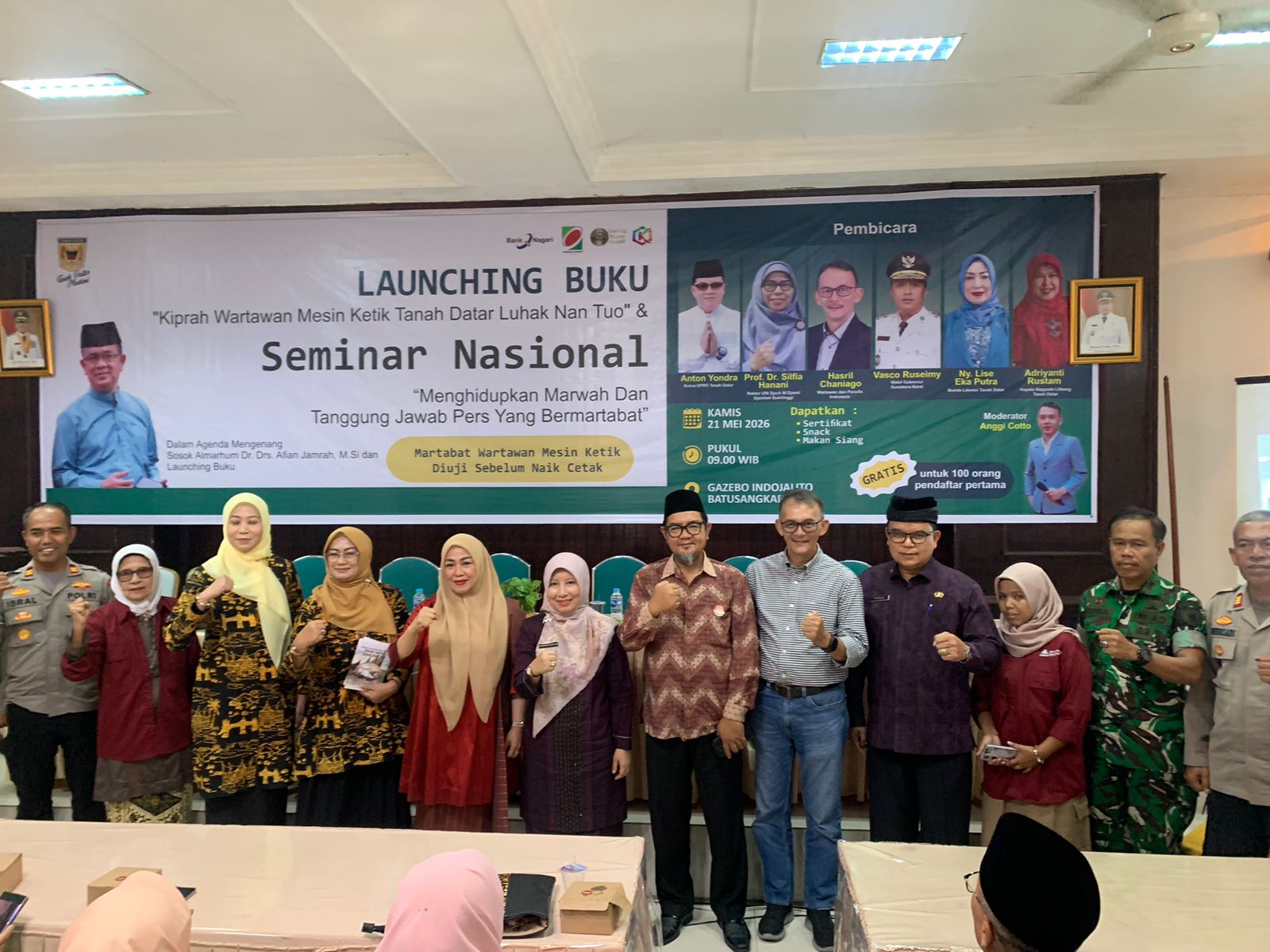 Dari Mesin Ketik untuk Pers Bermartabat, Sumbar Teguhkan Komitmen Jaga Marwah Jurnalistik