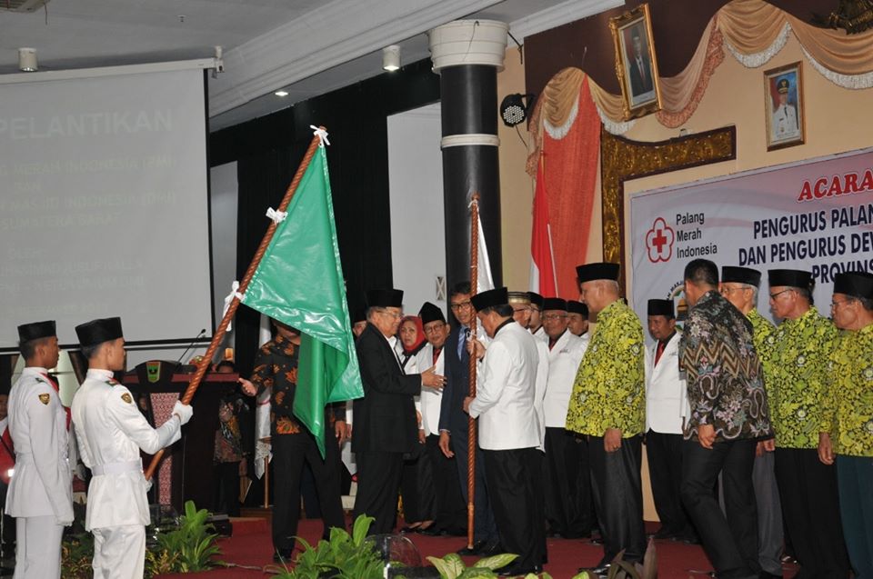 Jusuf Kalla Puji Kecerdasan Orang Minang, Dalam Sambutannya Saat Pelantikan PMI dan DMI Sumbar