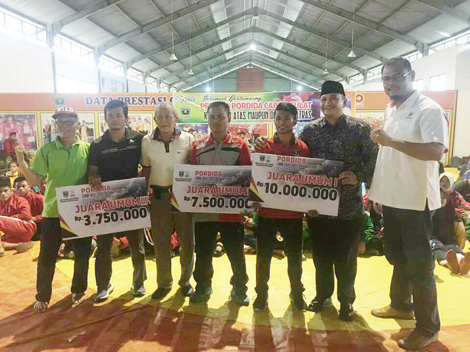 PADANG JUARA UMUM PORDIDA GULAT 2018