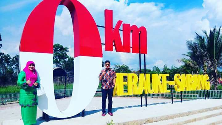 Gubernur Sumbar di Tugu Nol Kilometer Merauke