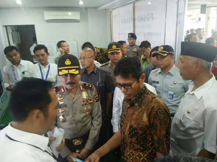 Gubernur Sumbar Pantau Posko Pengendalian Arus Mudik