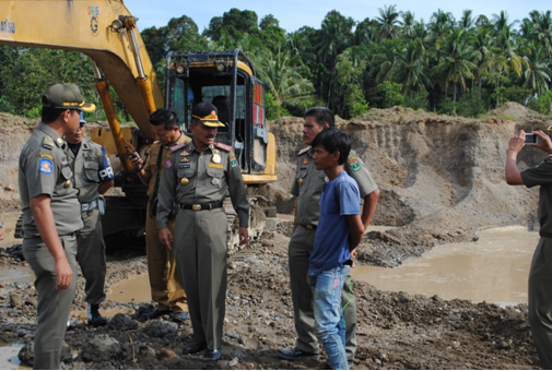 Penertiban Tambang di Kabupaten Padang Pariaman