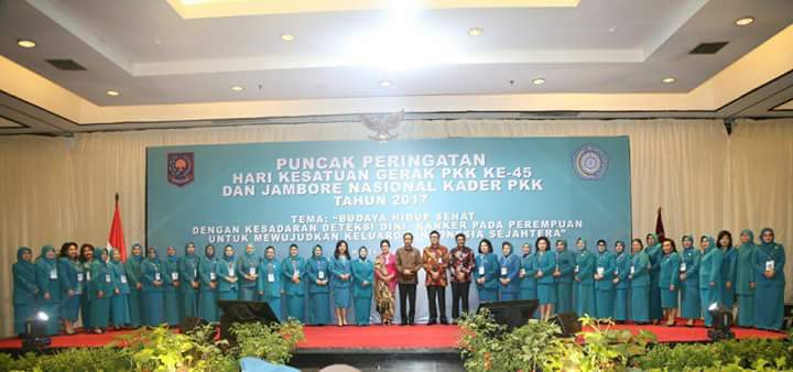 Presiden Joko Widodo Ajak Kader PKK Turut Membentuk SDM Indonesia yang Unggul