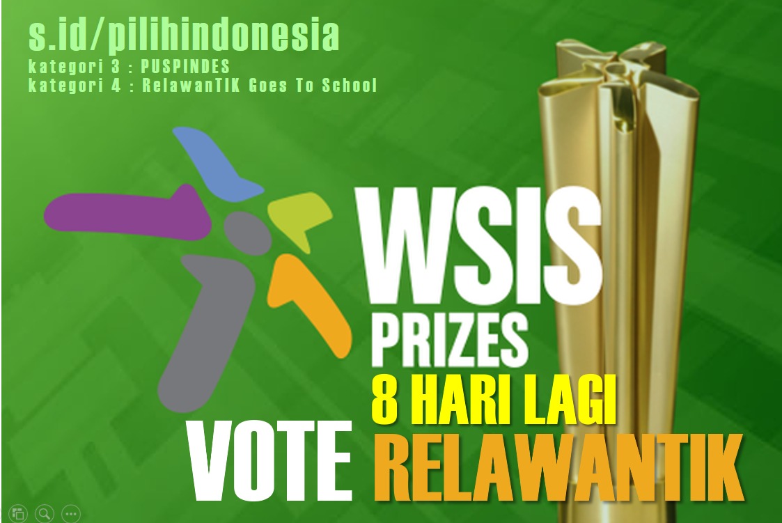 Vote Relawan TIK Indonesia di Ajang WSIS Prizes 2018