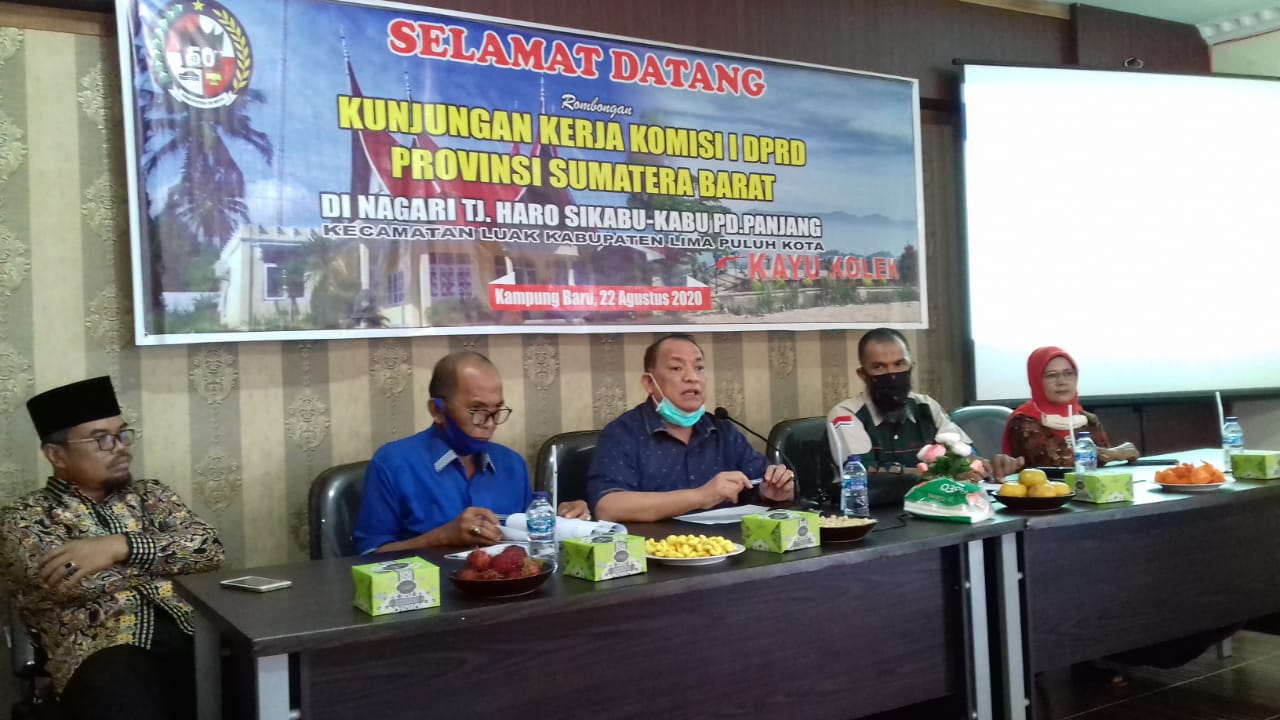 DPRD Sumbar Apresiasi Nagari Informatif Tanjuang Haro Sikabu Kabu