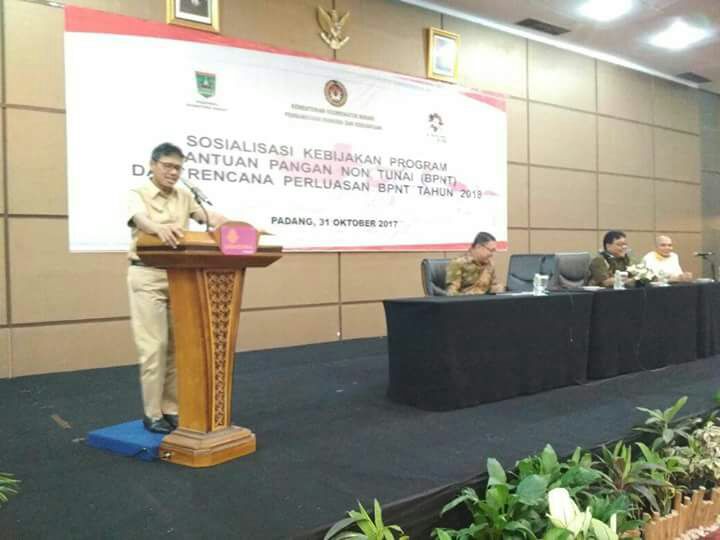 Gubernur Sumbar Buka Sosialisasi BPNT