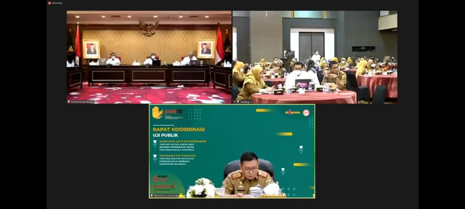 Kementrian PAN-RB Rakor Kebijakan Kelembagaan dan Tata Laksana dengan Pemerintah Daerah Sumatera Barat 
