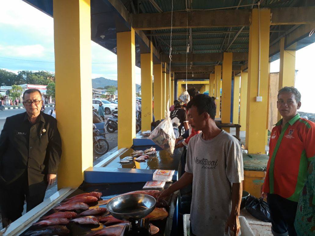 Wagub Nasrul Abit : Masyarakat Nelayan Kota Padang Manfaatkan Fasiliitas Pelataran Jual Ikan.
