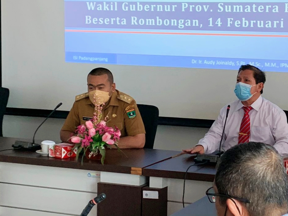 Bertemu Rektor ISI Padangpanjang, Wagub Diskusikan Seni dan Teknologi