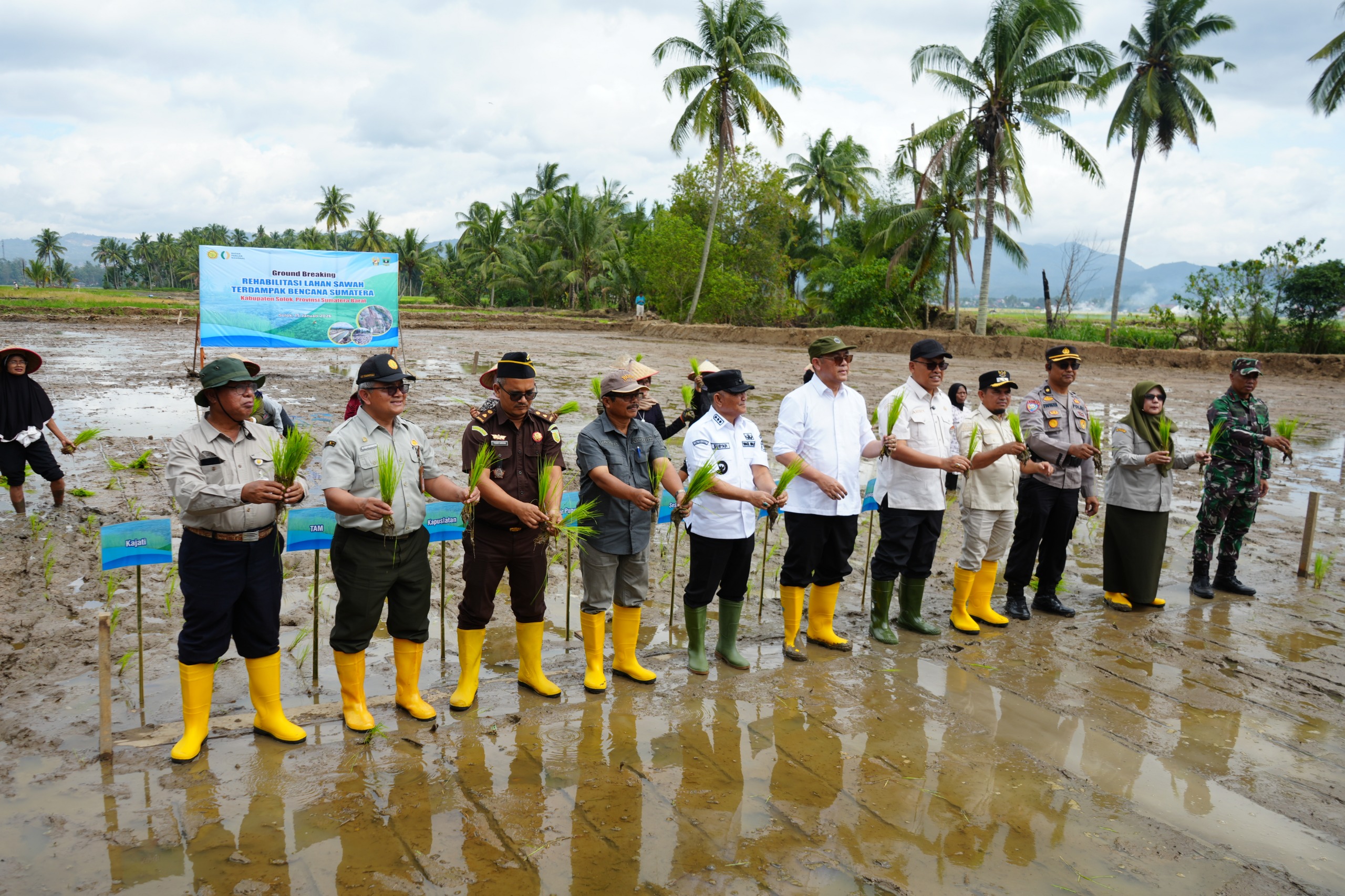 Solok Jadi Pusat Pemulihan Pertanian Sumbar, Kementan Luncurkan Program Padat Karya