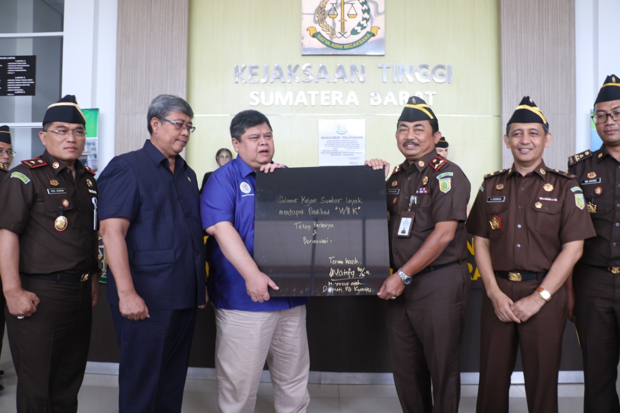 Kejati Sumbar Menuju Predikat Wilayah Bebas Korupsi