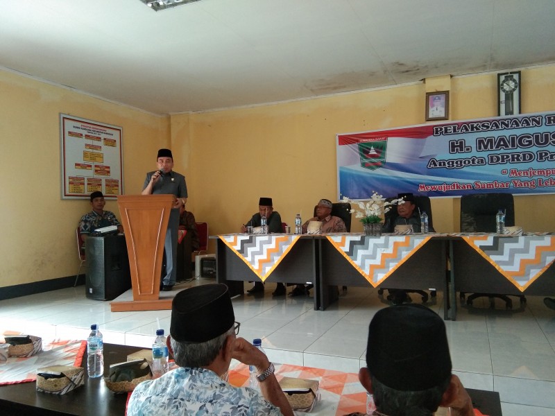 Reses Maigus Nasir. Infrastuktur Pertanian dan Akses Transportasi Kurang Memadai Di Nanggalo