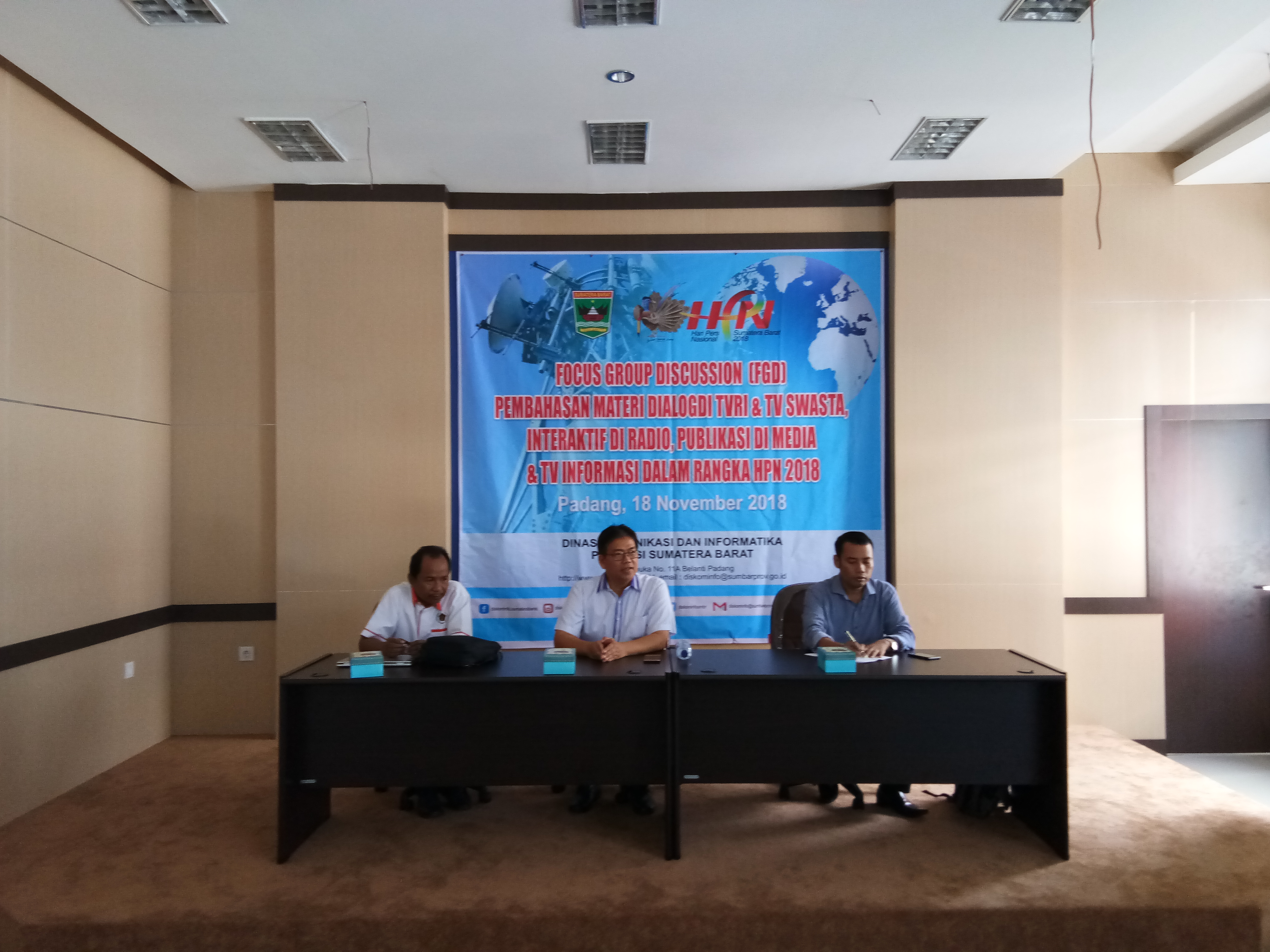 FGD Pembahasan Materi Dialog TVRI dan TV Swasta, Interaktif di Radio dan Publikasi di Media dan TV Informasi Dalam Rangka HPN 2018