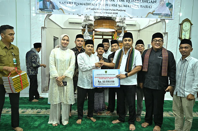 Safari Ramadan di Dharmasraya, Wagub Vasko Puji Kerukunan Masyarakat di Tengah Keberagaman