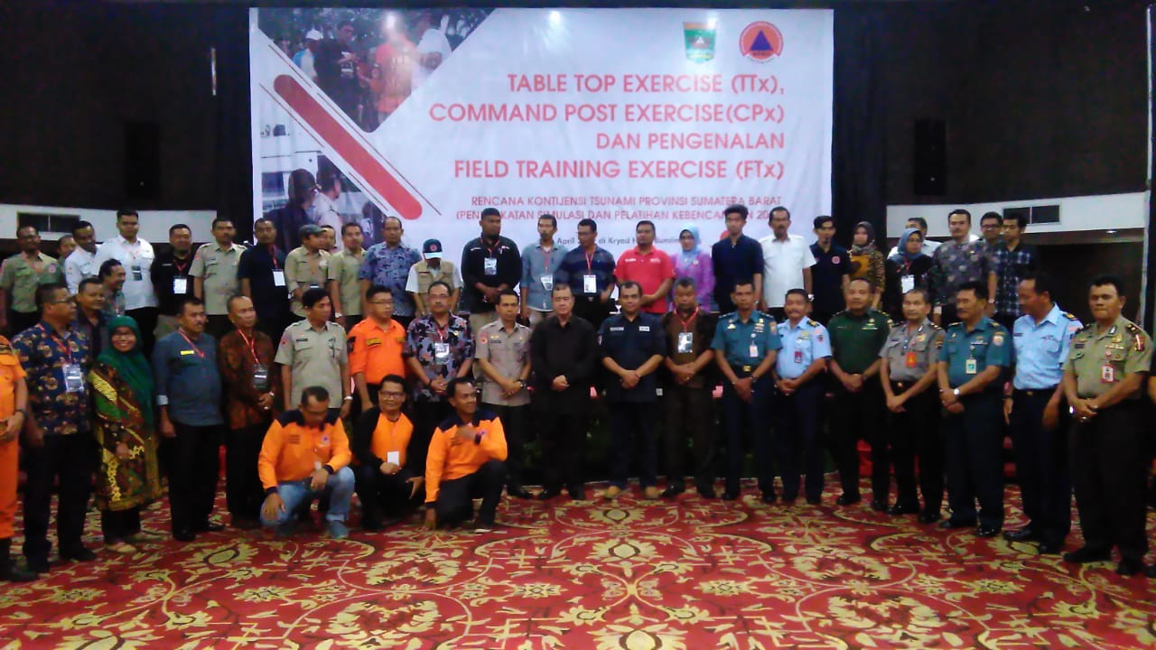 BPBD Sumbar Gelar Rencana Kontijensi Tsunami Provinsi Sumatera Barat