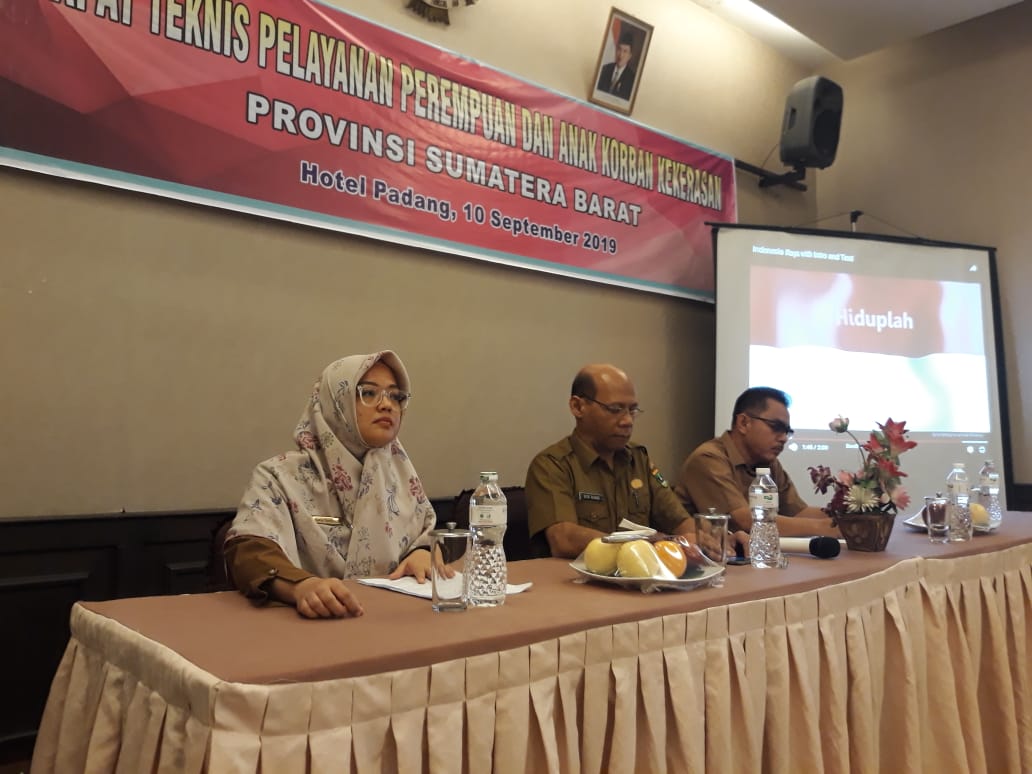 Dinas PPPA Prov. Sumbar Mengelar Acara Rapat Teknis Pelayanan Perempuan dan Anak Korban Kekerasan