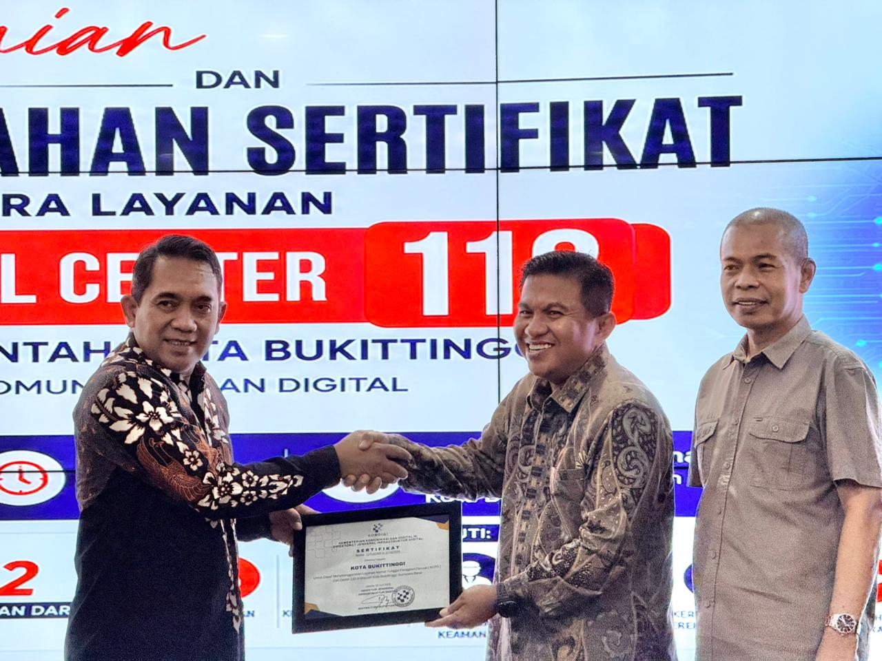 Diskominfotik Sumbar Apresiasi Langkah Cepat Bukittinggi Implementasikan Layanan 112