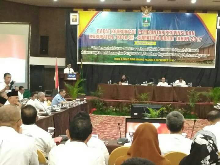 Gubernur Rakor Pemprov Dengan Kab/Kota se Sumbar