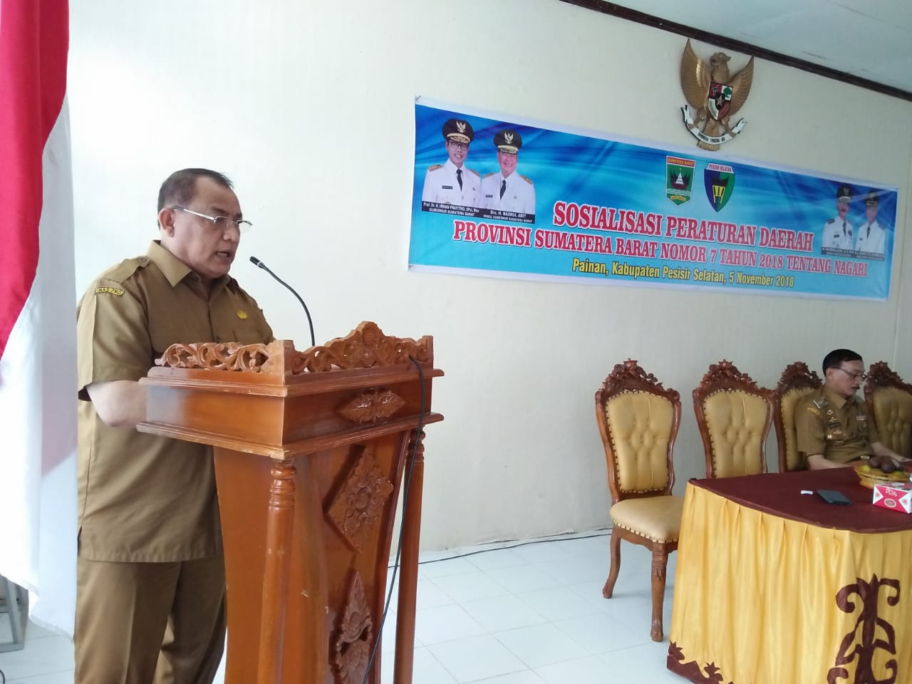 PERDA NO. 7 PROV. SUMBAR DISOSIALISASIKAN KE KABUPATEN.