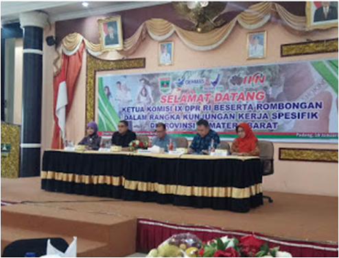 KUNJUNGAN KOMISI IX KE PROVINSI SUMATERA BARAT ( KHUSUS KESEHATAN ) TAHUN 2018