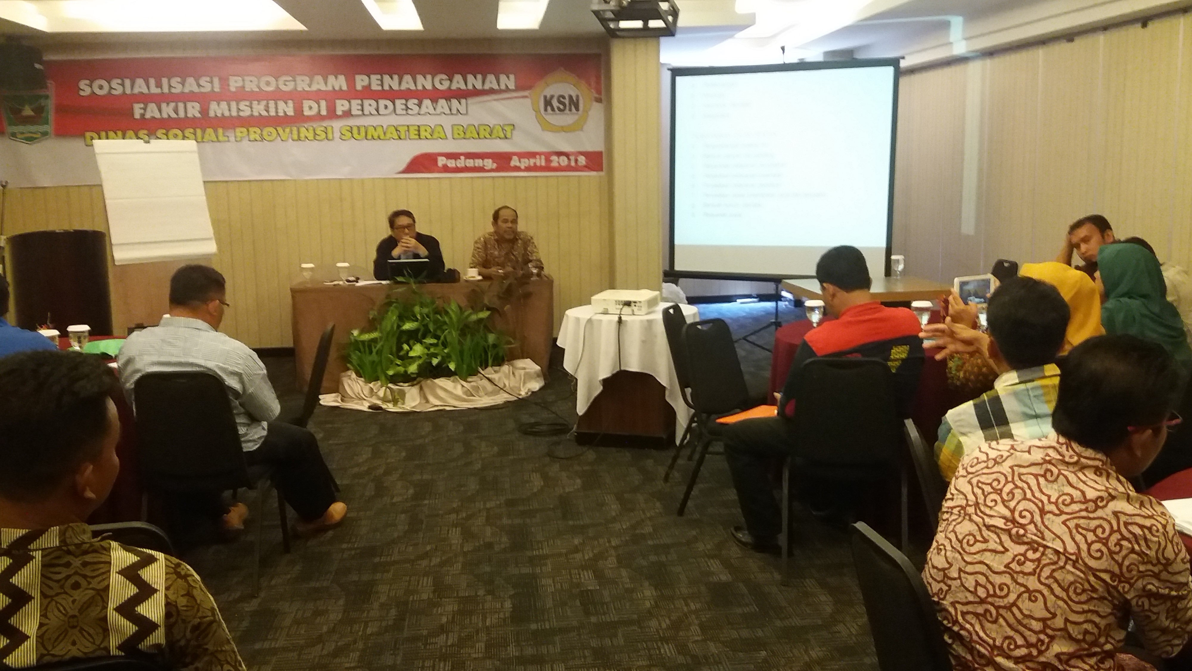 SOSIALISASI PROGRAM  PENANGANAN FAKIR MISKIN PERDESAAN