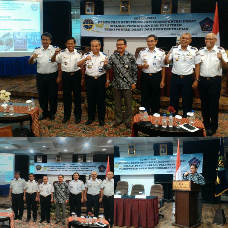 SOSIALISASI DIKLAT TRANSPORTASI DARAT DAN PERKERETAAPIAN PUSAT PENGEMBANGAN SDM PERHUBUNGAN DARAT TAHUN 2017