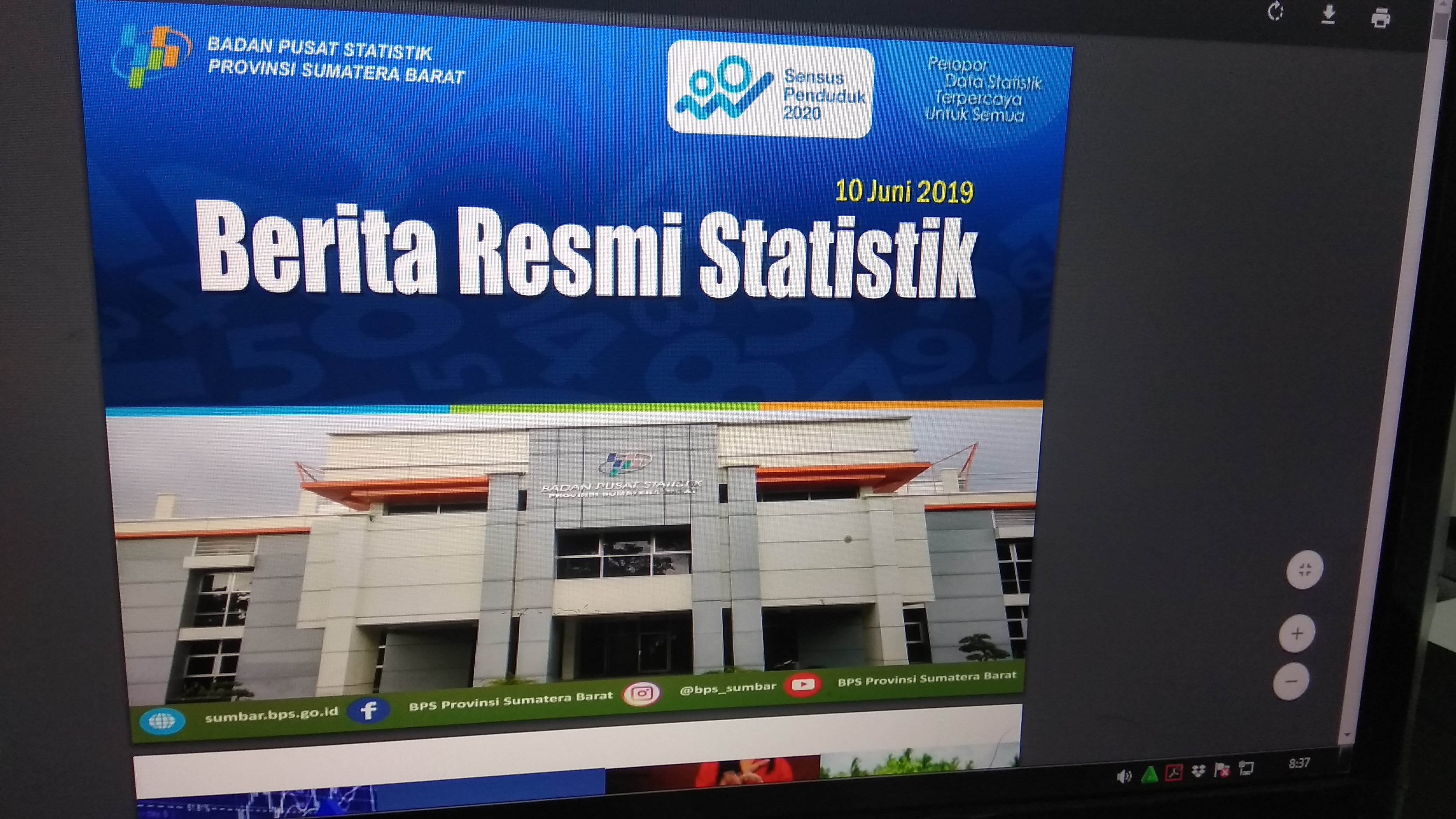 Nilai Tukar Petani Sumatera Barat Alami Penurunan 