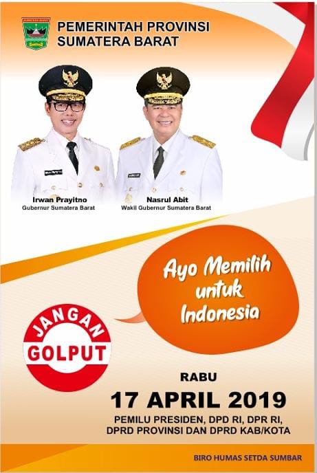 Gubernur Imbau Masyarakat Sumbar Gunakan Hak Pilih 17 April Mendatang