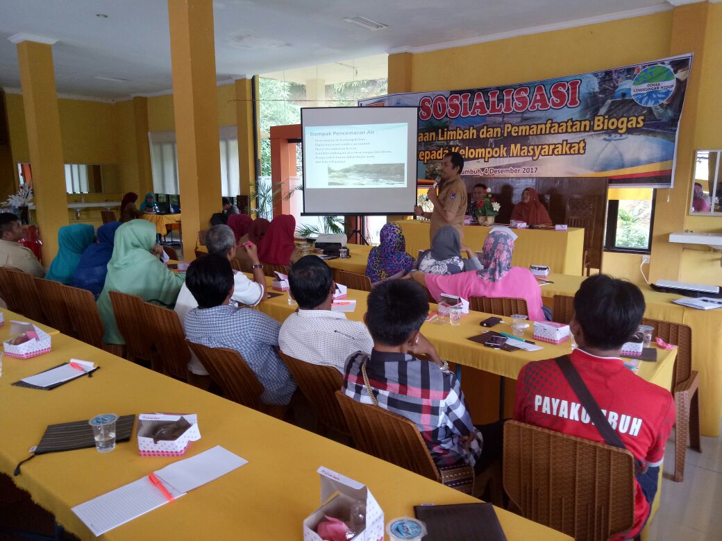 Sosialisasi Kepada Masyarakat Klaster Pengelolaan Limbah Cair