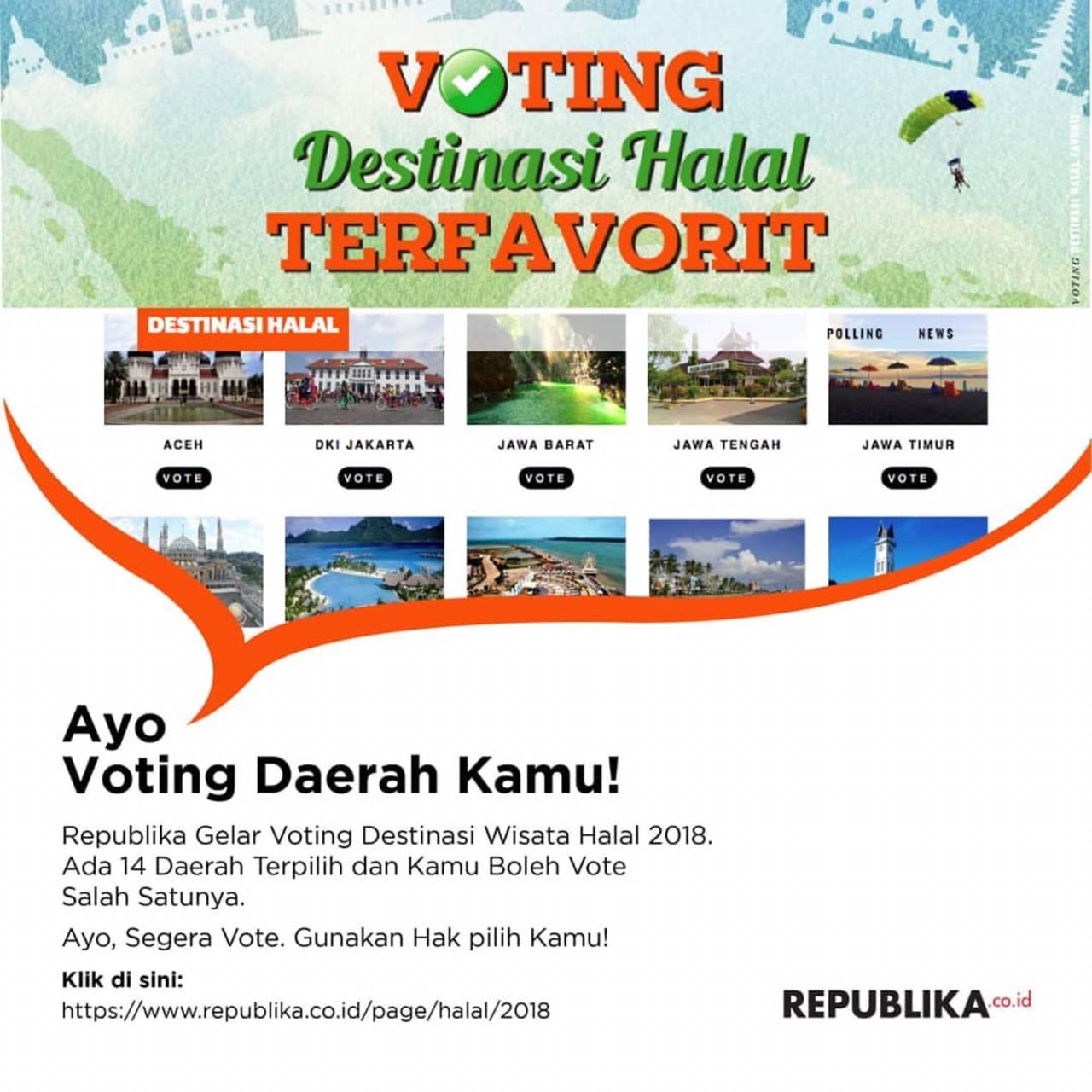 Voting Destinasi Halal Tervavorit